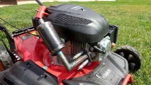 image of diy mower muffler